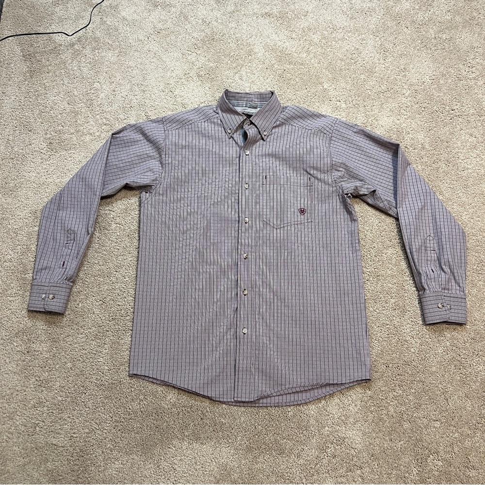 Men’s Ariat Pro Series Button Down Shirt Size Small